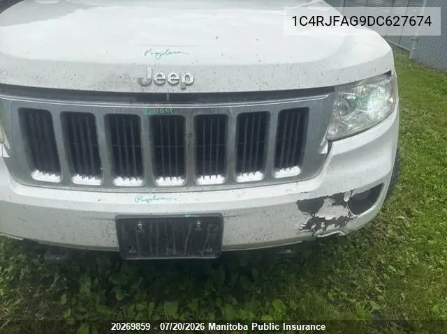 2013 Jeep Grand Cherokee Laredo VIN: 1C4RJFAG9DC627674 Lot: 20269859