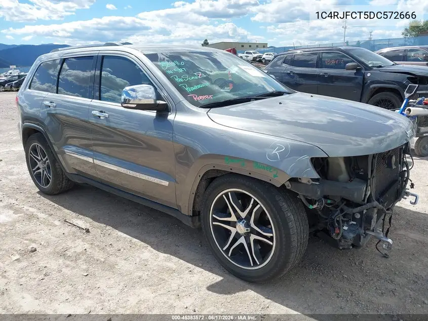 2013 Jeep Grand Cherokee Overland Summit VIN: 1C4RJFCT5DC572666 Lot: 45383572