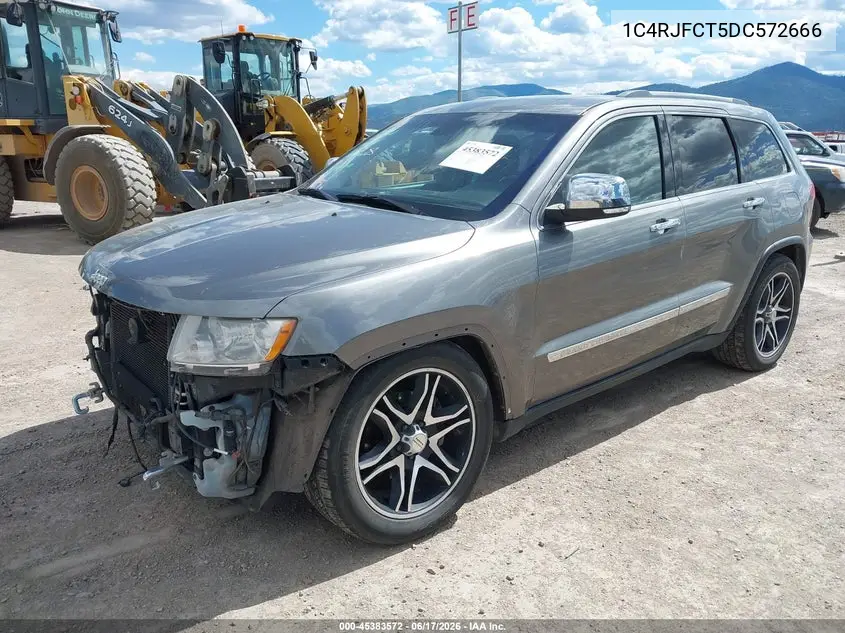 2013 Jeep Grand Cherokee Overland Summit VIN: 1C4RJFCT5DC572666 Lot: 45383572
