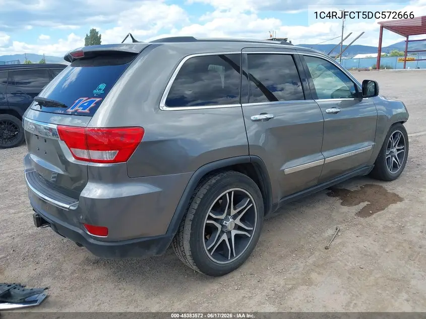 2013 Jeep Grand Cherokee Overland Summit VIN: 1C4RJFCT5DC572666 Lot: 45383572