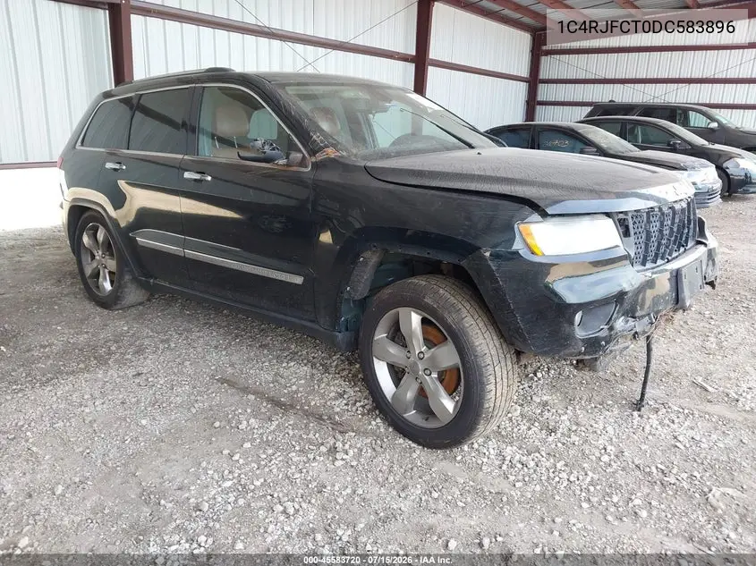 2013 Jeep Grand Cherokee Overland VIN: 1C4RJFCT0DC583896 Lot: 45583720