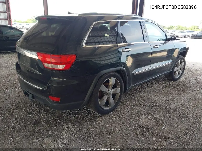 2013 Jeep Grand Cherokee Overland VIN: 1C4RJFCT0DC583896 Lot: 45583720