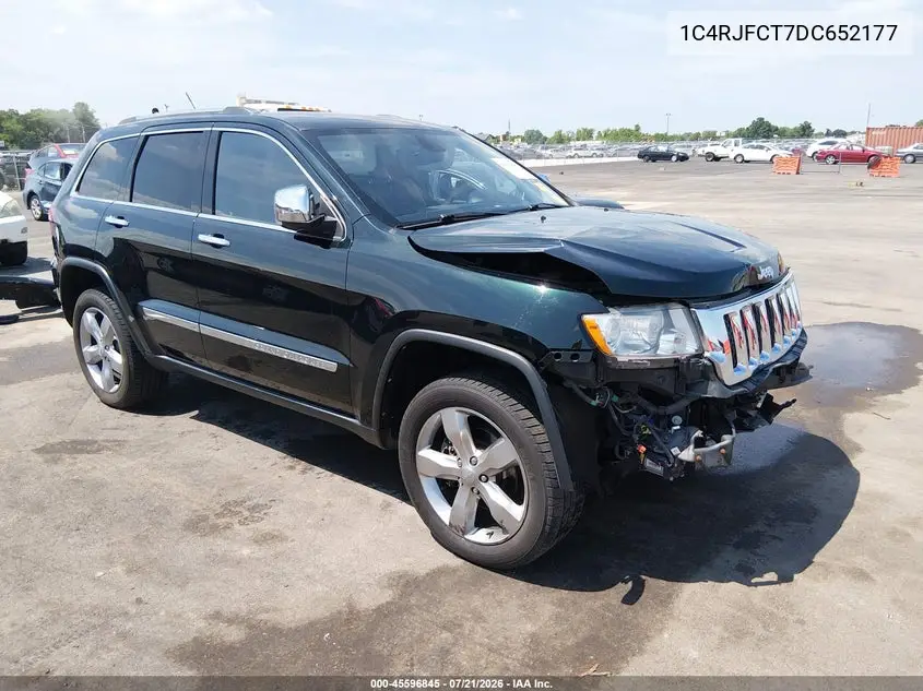 2013 Jeep Grand Cherokee Overland VIN: 1C4RJFCT7DC652177 Lot: 45596845