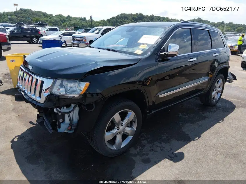 2013 Jeep Grand Cherokee Overland VIN: 1C4RJFCT7DC652177 Lot: 45596845