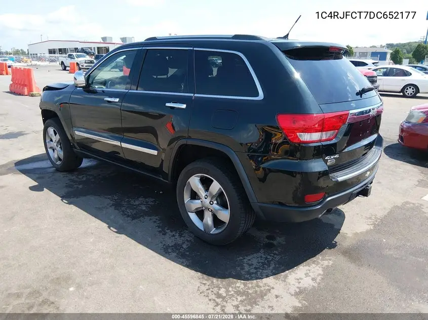 2013 Jeep Grand Cherokee Overland VIN: 1C4RJFCT7DC652177 Lot: 45596845