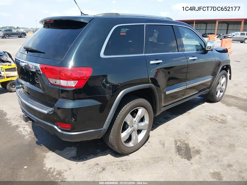 2013 Jeep Grand Cherokee Overland VIN: 1C4RJFCT7DC652177 Lot: 45596845