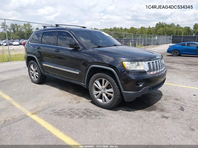 2013 Jeep Grand Cherokee Laredo VIN: 1C4RJEAG4DC534345 Lot: 45669567