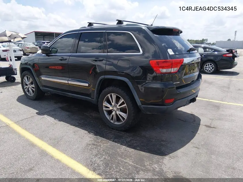 2013 Jeep Grand Cherokee Laredo VIN: 1C4RJEAG4DC534345 Lot: 45669567