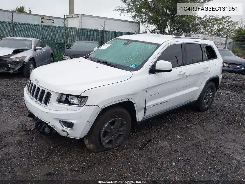 1C4RJFAG3EC131951 2014 Jeep Grand Cherokee Laredo