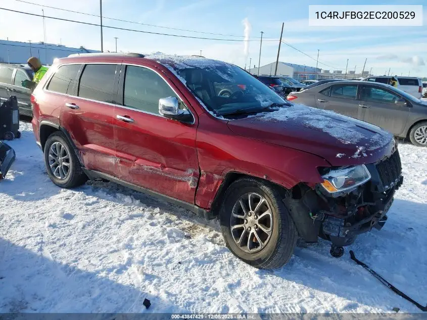 1C4RJFBG2EC200529 2014 Jeep Grand Cherokee Limited