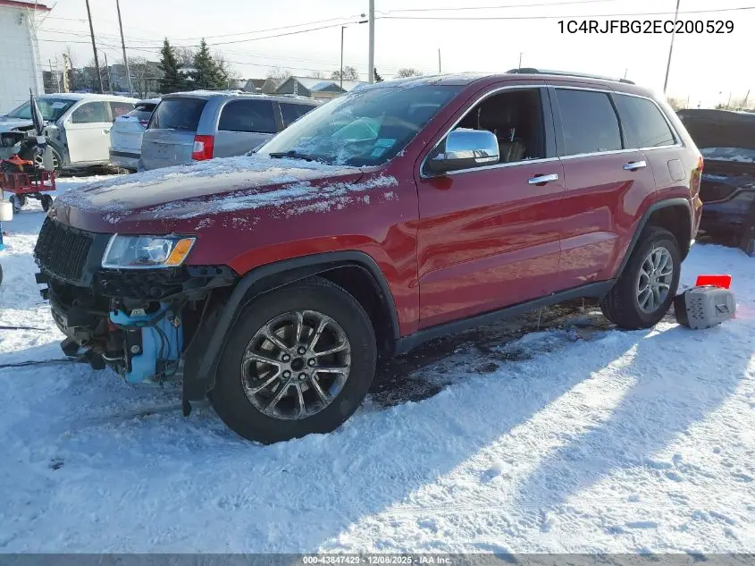 1C4RJFBG2EC200529 2014 Jeep Grand Cherokee Limited