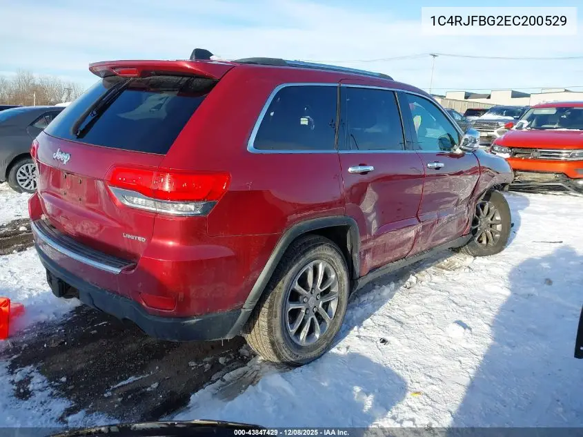 1C4RJFBG2EC200529 2014 Jeep Grand Cherokee Limited