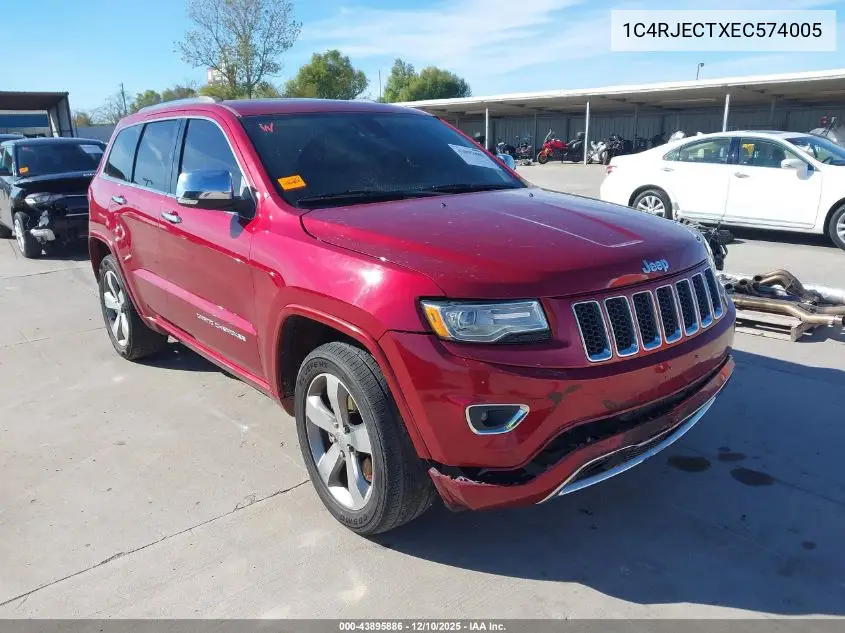 1C4RJECTXEC574005 2014 Jeep Grand Cherokee Overland
