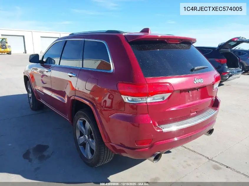 1C4RJECTXEC574005 2014 Jeep Grand Cherokee Overland