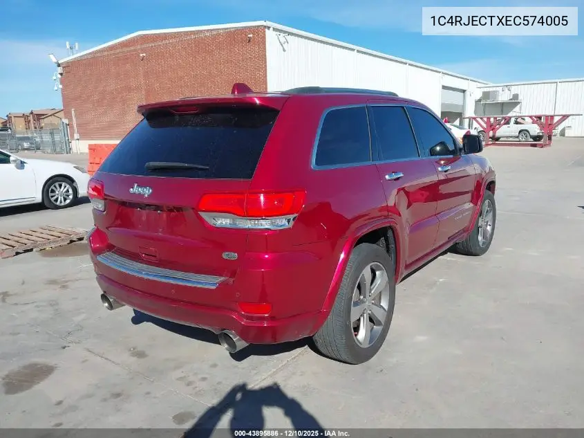 1C4RJECTXEC574005 2014 Jeep Grand Cherokee Overland