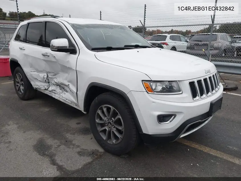 1C4RJEBG1EC432842 2014 Jeep Grand Cherokee Limited