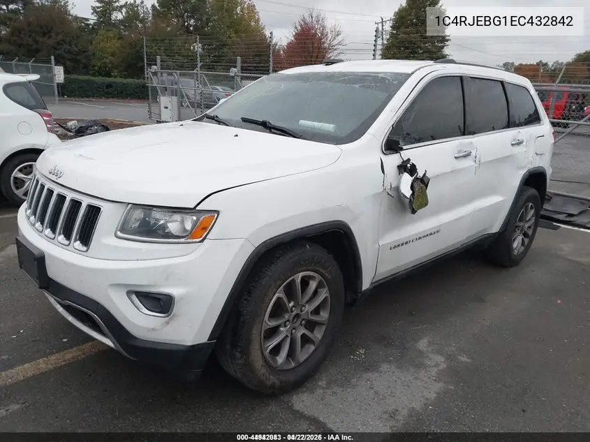 1C4RJEBG1EC432842 2014 Jeep Grand Cherokee Limited