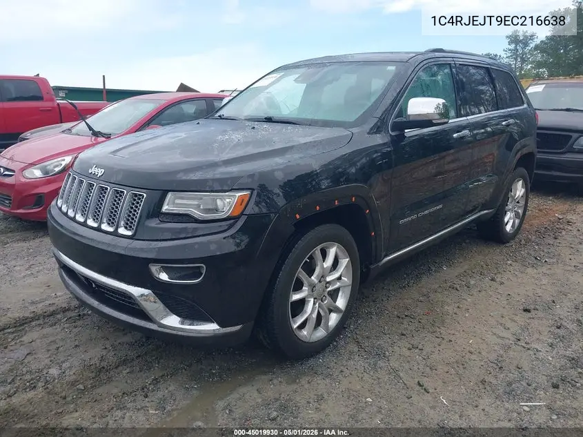 1C4RJEJT9EC216638 2014 Jeep Grand Cherokee Summit