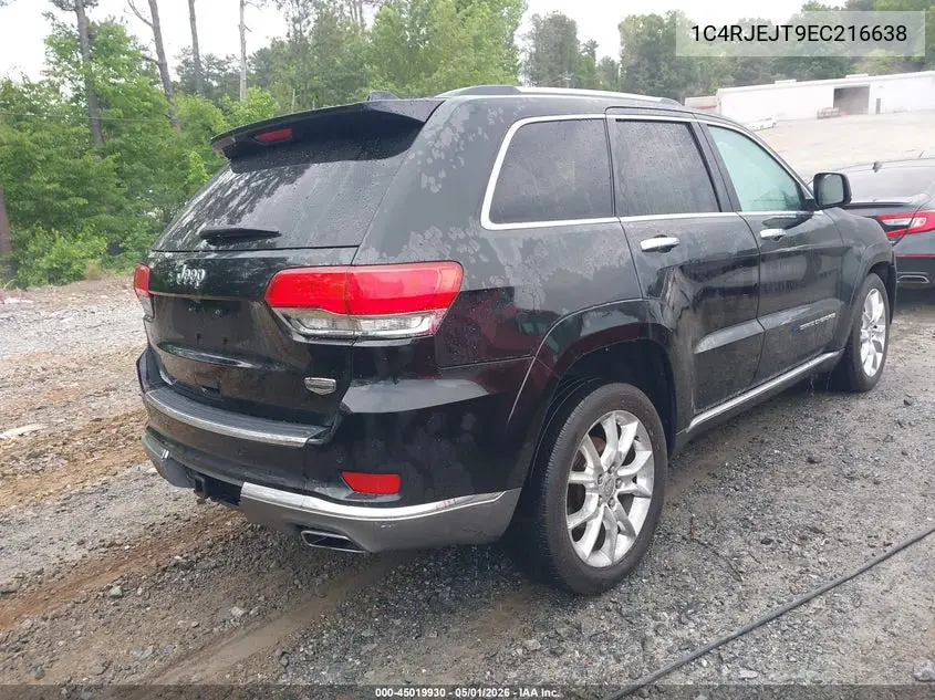 1C4RJEJT9EC216638 2014 Jeep Grand Cherokee Summit