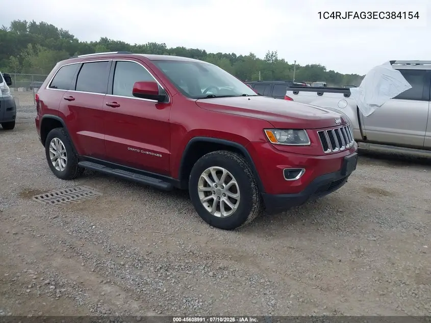 2014 Jeep Grand Cherokee Laredo VIN: 1C4RJFAG3EC384154 Lot: 45608991