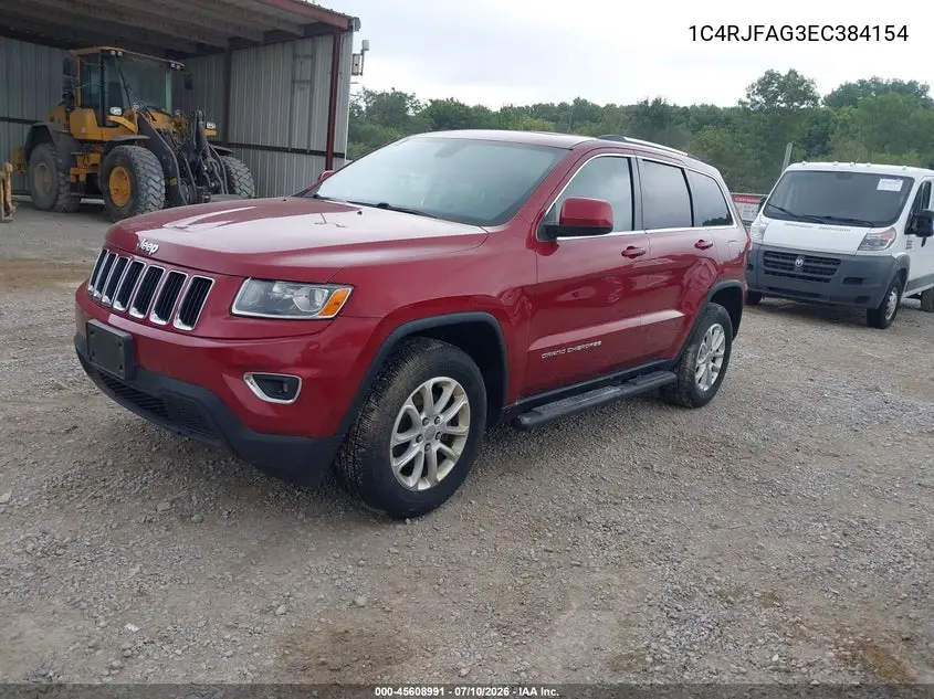 2014 Jeep Grand Cherokee Laredo VIN: 1C4RJFAG3EC384154 Lot: 45608991