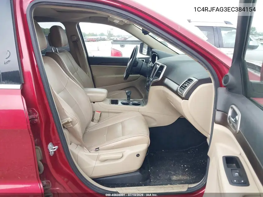 2014 Jeep Grand Cherokee Laredo VIN: 1C4RJFAG3EC384154 Lot: 45608991