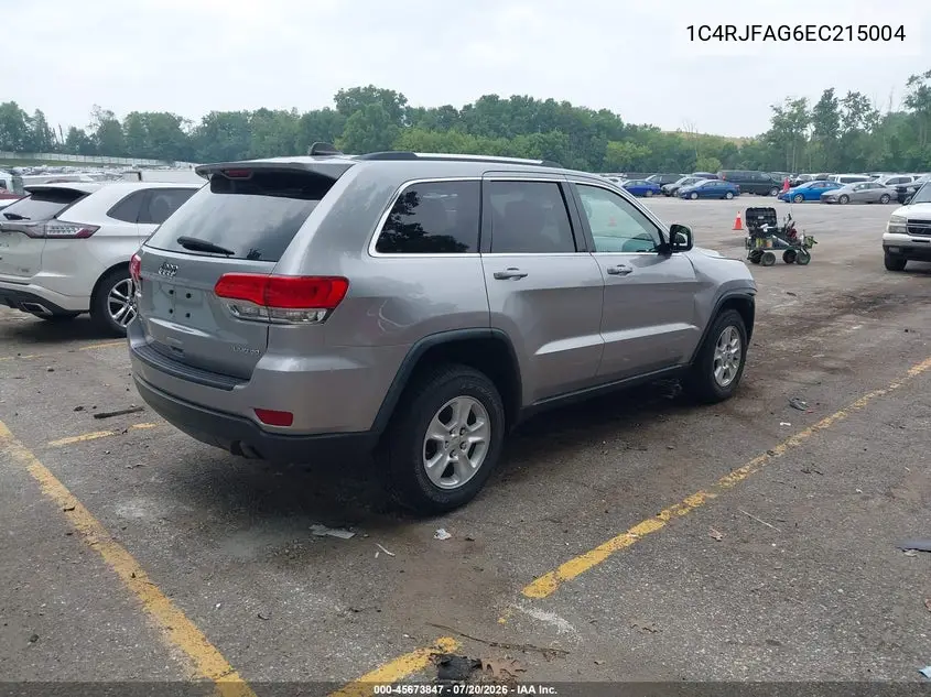 2014 Jeep Grand Cherokee Laredo VIN: 1C4RJFAG6EC215004 Lot: 45673847