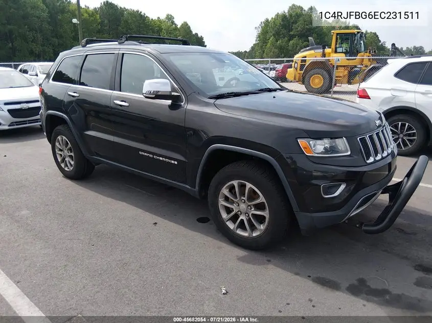 2014 Jeep Grand Cherokee Limited VIN: 1C4RJFBG6EC231511 Lot: 45682054