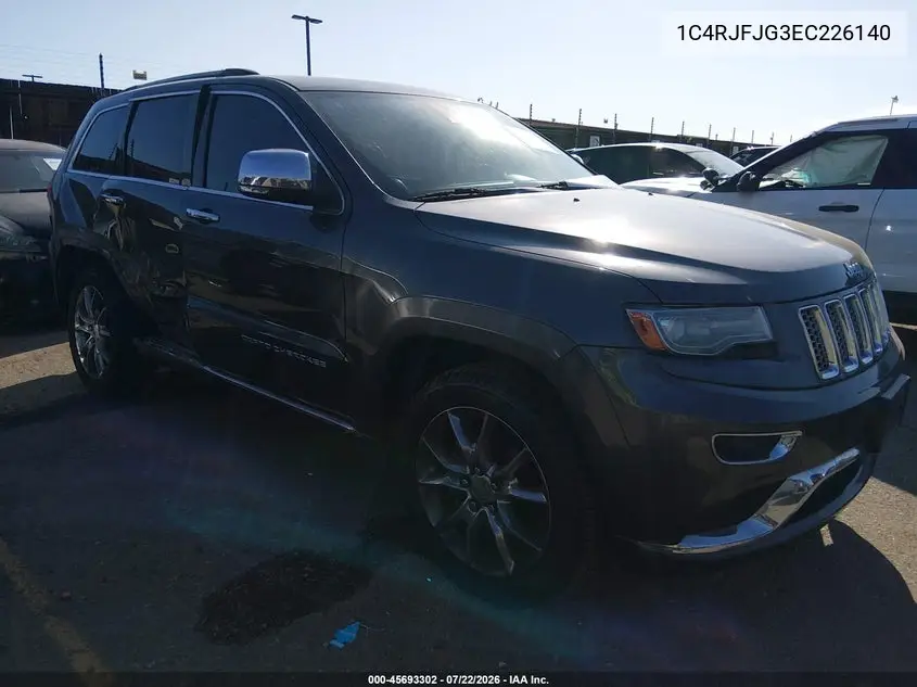 2014 Jeep Grand Cherokee Summit VIN: 1C4RJFJG3EC226140 Lot: 45693302