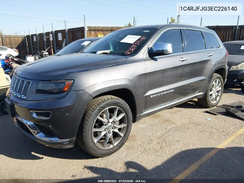 2014 Jeep Grand Cherokee Summit VIN: 1C4RJFJG3EC226140 Lot: 45693302
