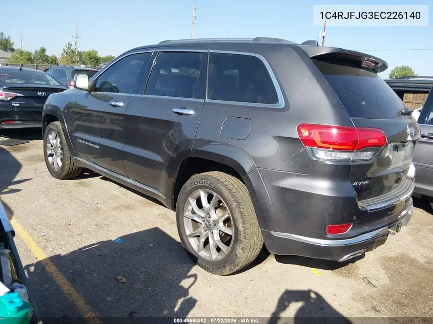 2014 Jeep Grand Cherokee Summit VIN: 1C4RJFJG3EC226140 Lot: 45693302