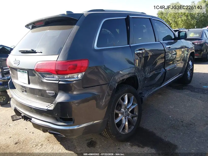 2014 Jeep Grand Cherokee Summit VIN: 1C4RJFJG3EC226140 Lot: 45693302