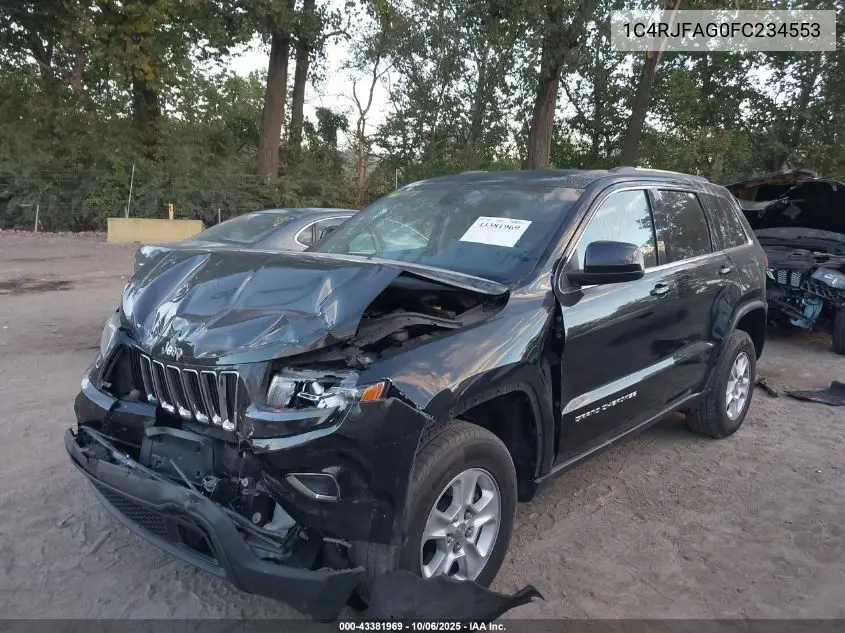 1C4RJFAG0FC234553 2015 Jeep Grand Cherokee Laredo