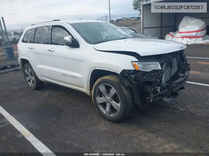 1C4RJECG2FC872357 2015 Jeep Grand Cherokee Overland
