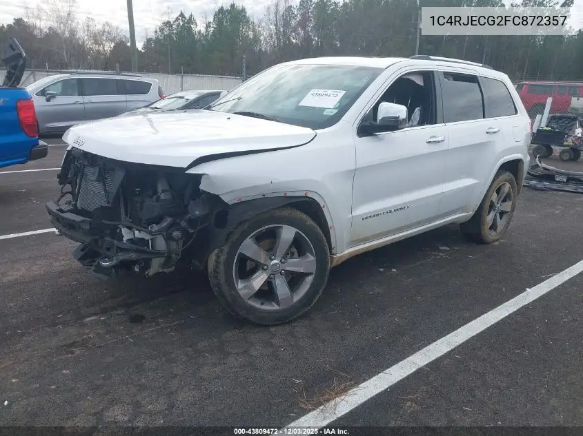 1C4RJECG2FC872357 2015 Jeep Grand Cherokee Overland