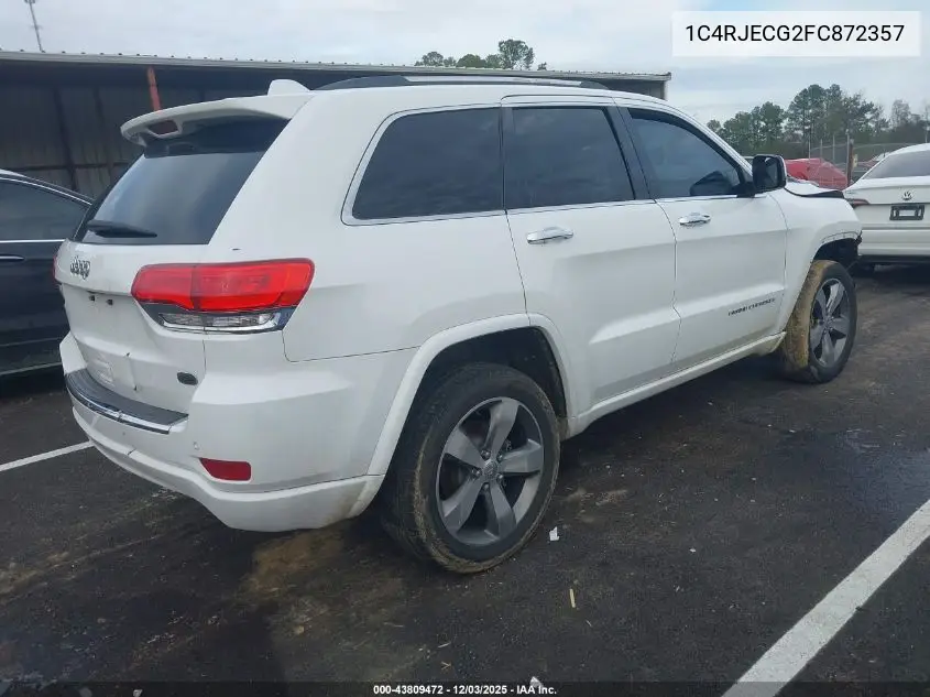 1C4RJECG2FC872357 2015 Jeep Grand Cherokee Overland