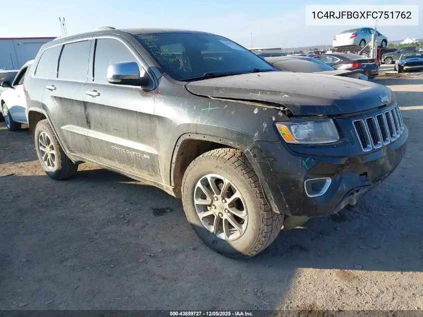 1C4RJFBGXFC751762 2015 Jeep Grand Cherokee Limited