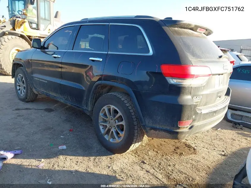 1C4RJFBGXFC751762 2015 Jeep Grand Cherokee Limited