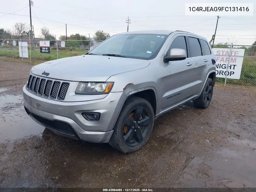 1C4RJEAG9FC131416 2015 Jeep Grand Cherokee Altitude