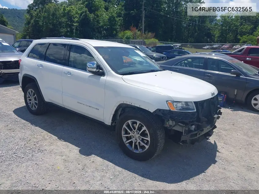 2015 Jeep Grand Cherokee Limited VIN: 1C4RJFBG5FC632565 Lot: 45391623