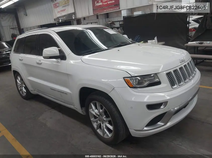 2015 Jeep Grand Cherokee Summit VIN: 1C4RJFJG8FC822605 Lot: 45503162
