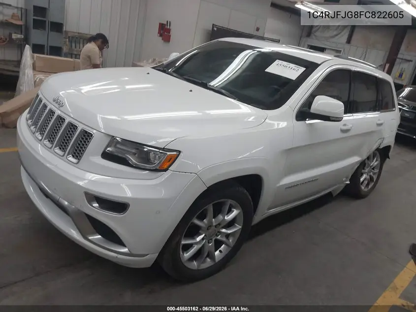 2015 Jeep Grand Cherokee Summit VIN: 1C4RJFJG8FC822605 Lot: 45503162