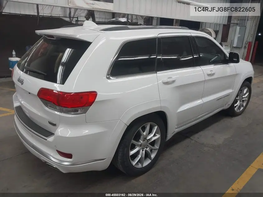 2015 Jeep Grand Cherokee Summit VIN: 1C4RJFJG8FC822605 Lot: 45503162