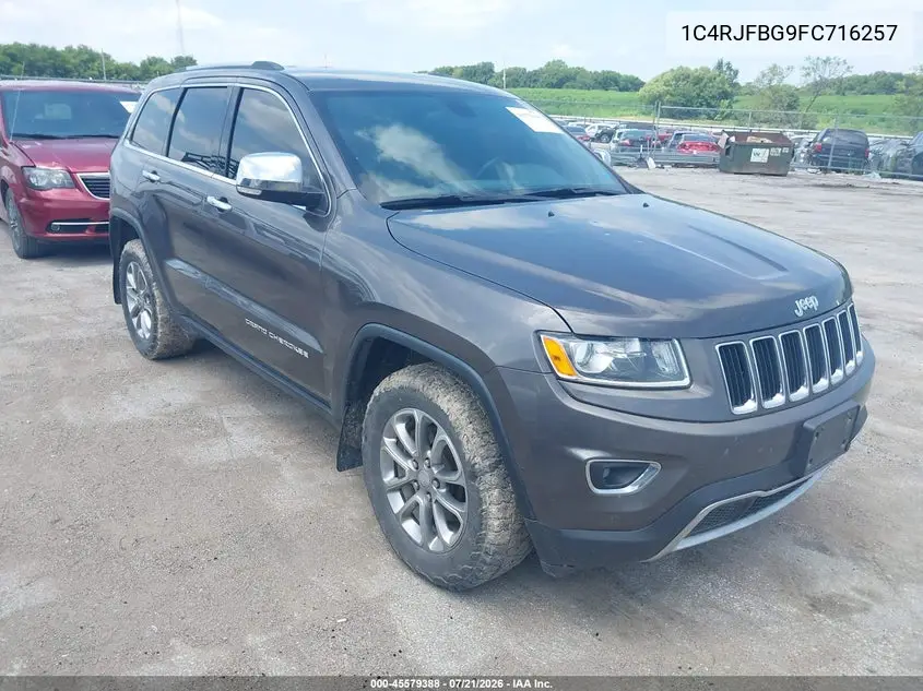 2015 Jeep Grand Cherokee Limited VIN: 1C4RJFBG9FC716257 Lot: 45579388