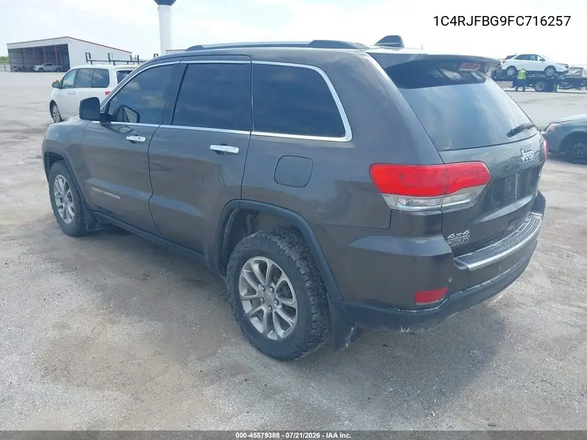 2015 Jeep Grand Cherokee Limited VIN: 1C4RJFBG9FC716257 Lot: 45579388