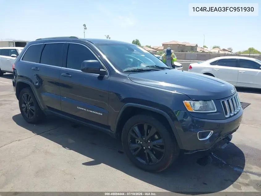 2015 Jeep Grand Cherokee Laredo VIN: 1C4RJEAG3FC951930 Lot: 45594444