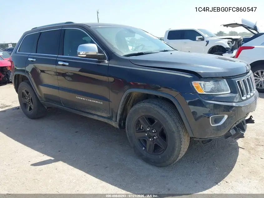 2015 Jeep Grand Cherokee Limited VIN: 1C4RJEBG0FC860547 Lot: 45648293