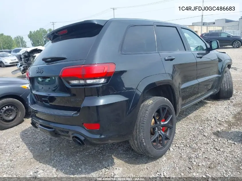 1C4RJFDJ0GC486683 2016 Jeep Grand Cherokee Srt