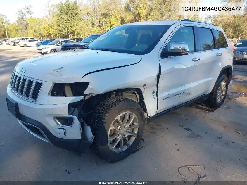 1C4RJFBM4GC436477 2016 Jeep Grand Cherokee Limited