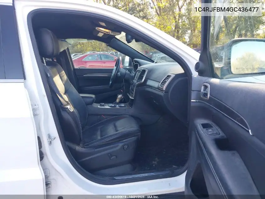 1C4RJFBM4GC436477 2016 Jeep Grand Cherokee Limited